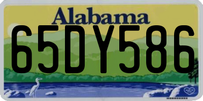 AL license plate 65DY586