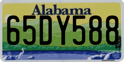 AL license plate 65DY588