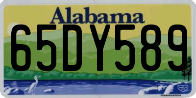 AL license plate 65DY589