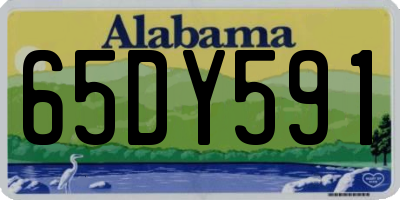 AL license plate 65DY591
