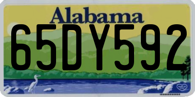 AL license plate 65DY592