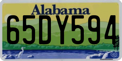 AL license plate 65DY594