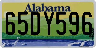 AL license plate 65DY596