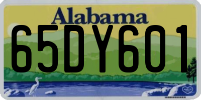 AL license plate 65DY601