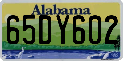 AL license plate 65DY602