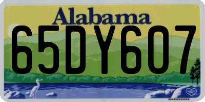 AL license plate 65DY607