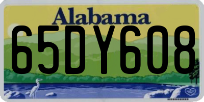 AL license plate 65DY608