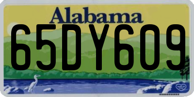 AL license plate 65DY609
