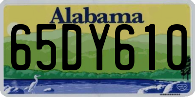 AL license plate 65DY610