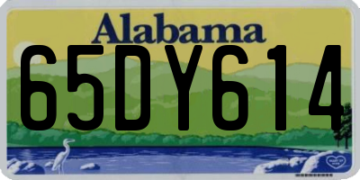 AL license plate 65DY614