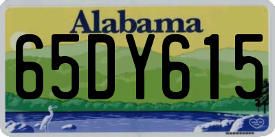 AL license plate 65DY615