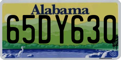 AL license plate 65DY630