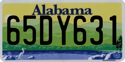 AL license plate 65DY631