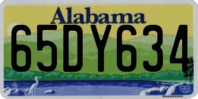 AL license plate 65DY634