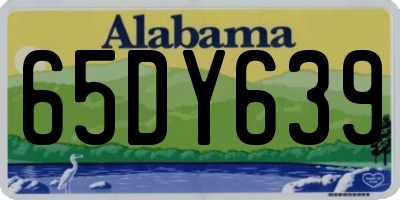 AL license plate 65DY639