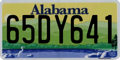 AL license plate 65DY641