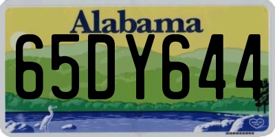 AL license plate 65DY644