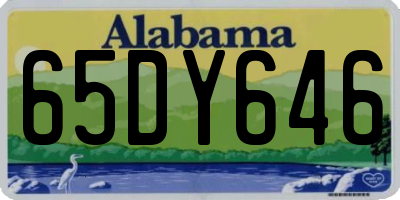 AL license plate 65DY646