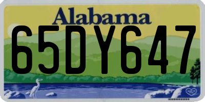 AL license plate 65DY647