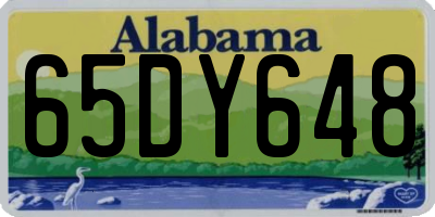 AL license plate 65DY648