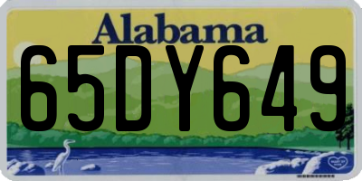 AL license plate 65DY649