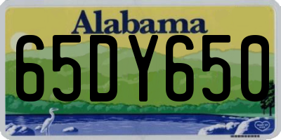 AL license plate 65DY650