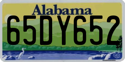 AL license plate 65DY652