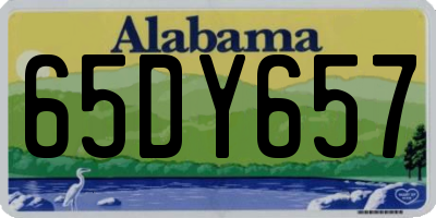 AL license plate 65DY657