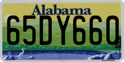 AL license plate 65DY660