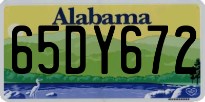 AL license plate 65DY672