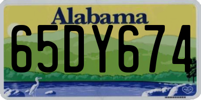 AL license plate 65DY674