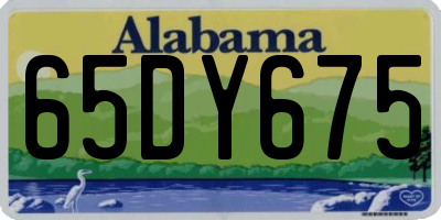 AL license plate 65DY675