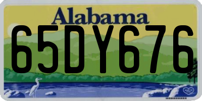 AL license plate 65DY676