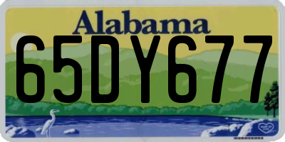 AL license plate 65DY677