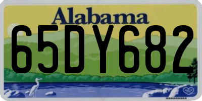 AL license plate 65DY682