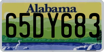 AL license plate 65DY683