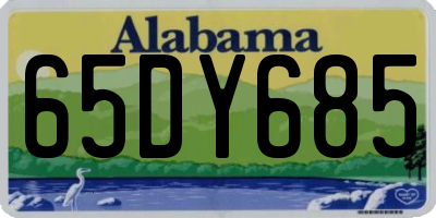 AL license plate 65DY685