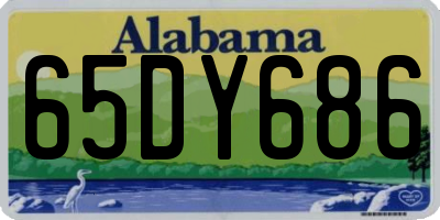 AL license plate 65DY686