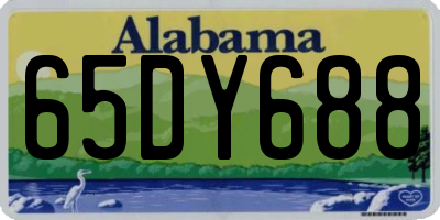 AL license plate 65DY688