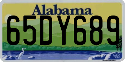 AL license plate 65DY689