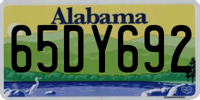 AL license plate 65DY692