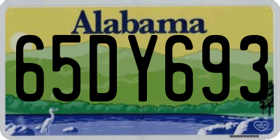 AL license plate 65DY693