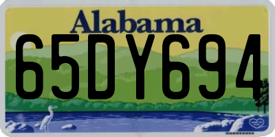 AL license plate 65DY694
