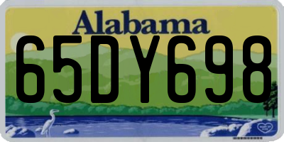 AL license plate 65DY698
