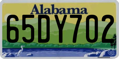 AL license plate 65DY702