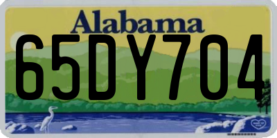 AL license plate 65DY704