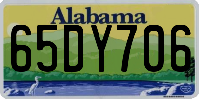 AL license plate 65DY706