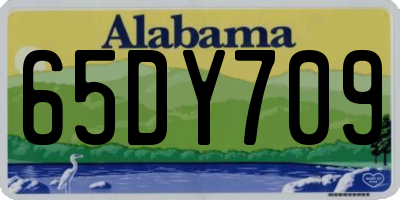 AL license plate 65DY709