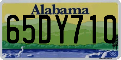 AL license plate 65DY710