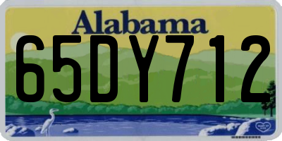 AL license plate 65DY712